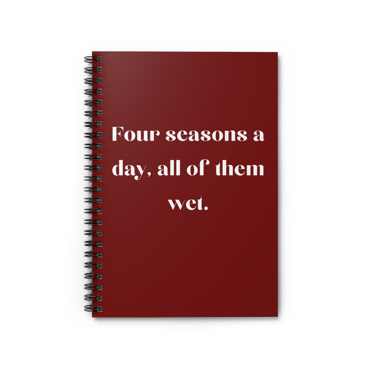 Maroon Four Seasons Spiral Notebook