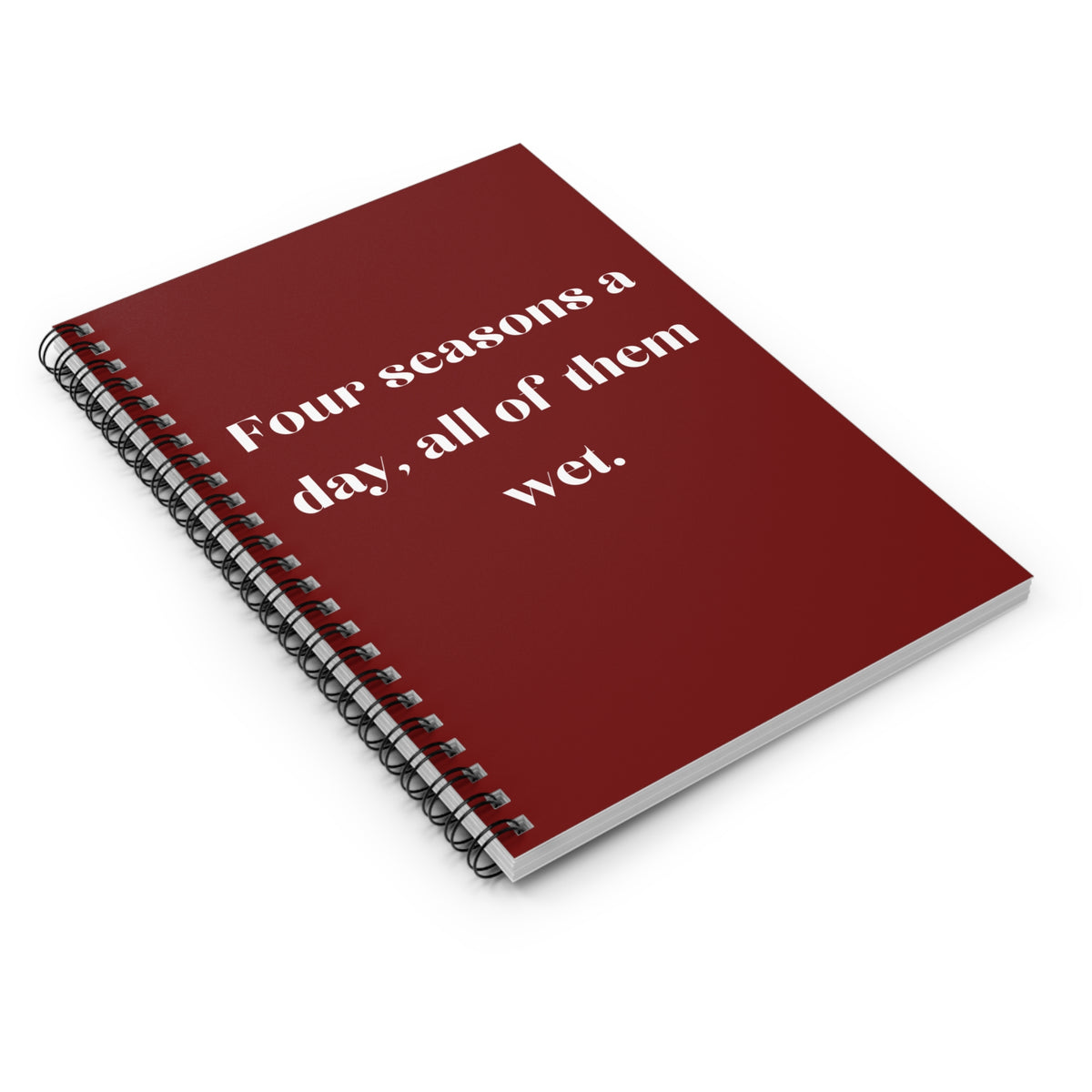 Maroon Four Seasons Spiral Notebook