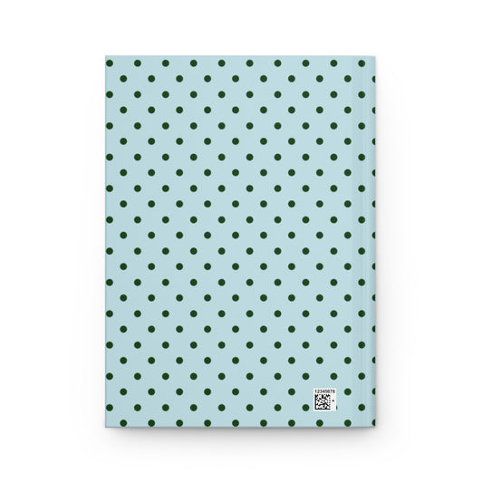Blue & Green polka dot journal