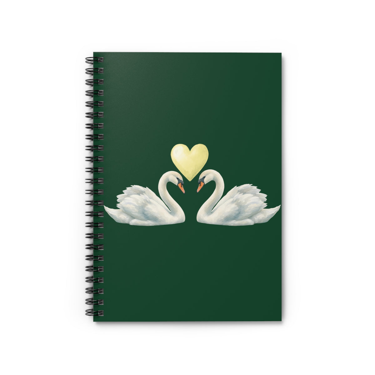Swan Love Spiral Notebook