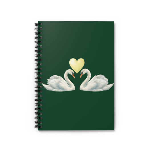 Swan Love Spiral Notebook