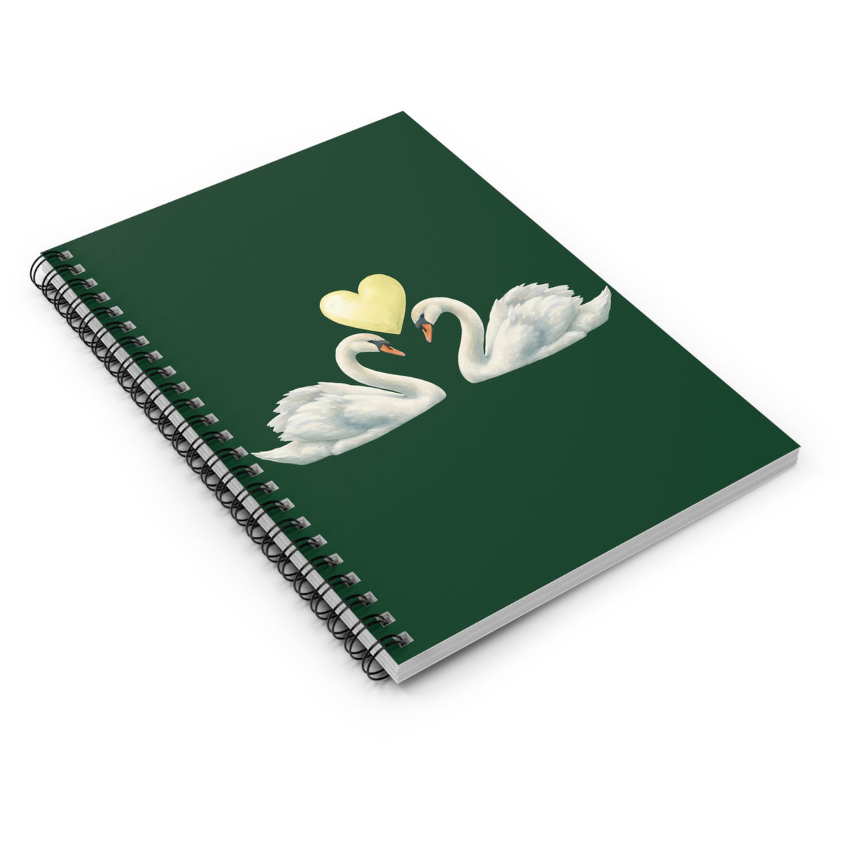 Swan Love Spiral Notebook