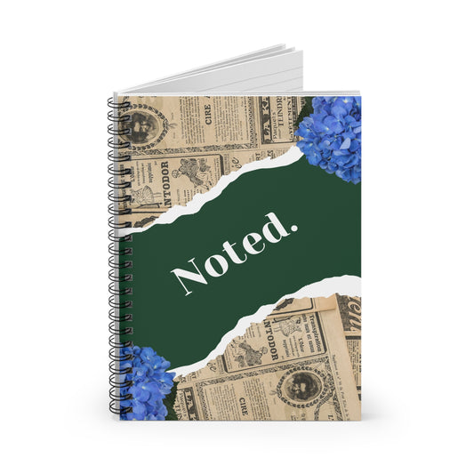 Vintage Noted. Spiral Notebook