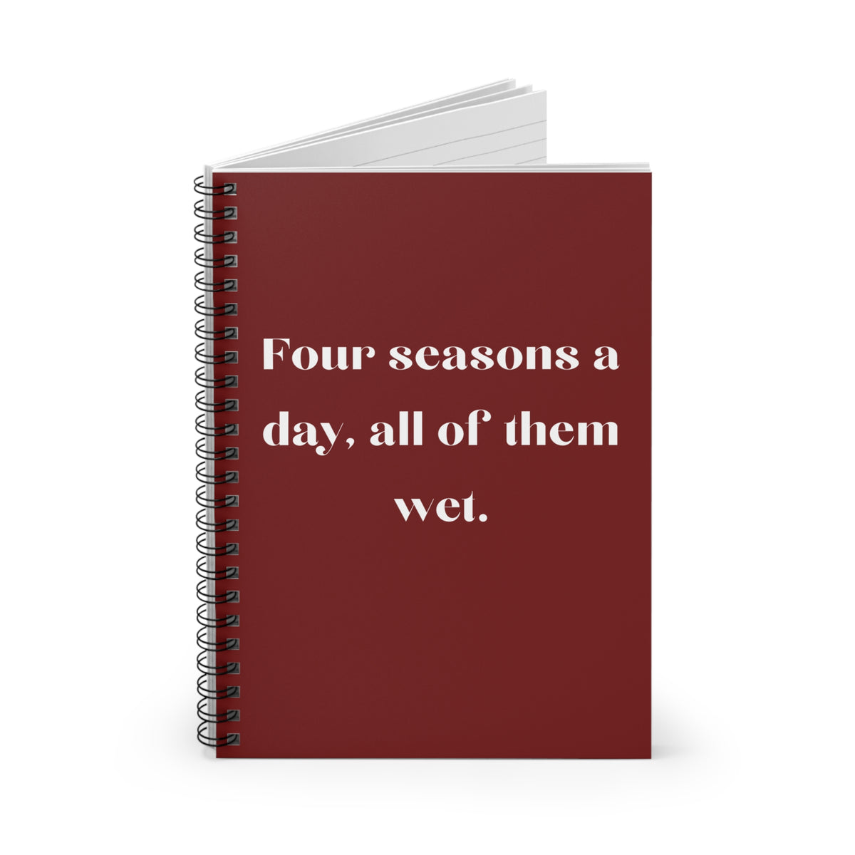 Maroon Four Seasons Spiral Notebook