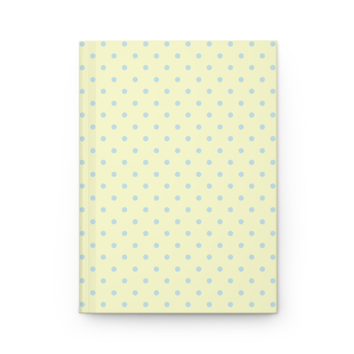 Yellow & blue polka dot journal