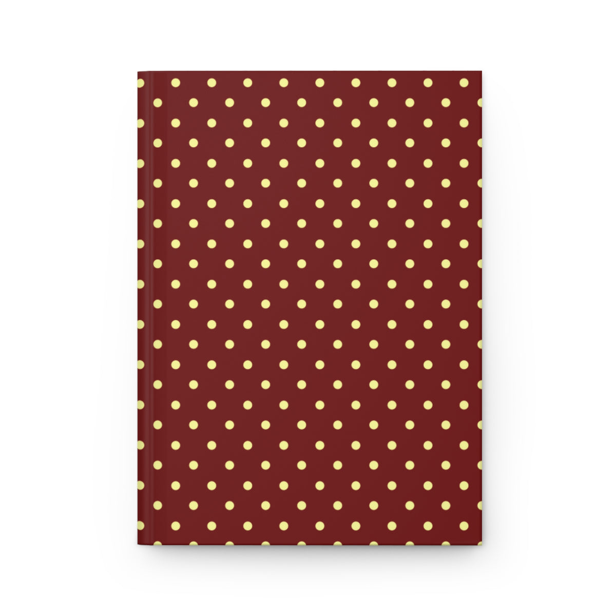 Burgundy & Gold polka dot journal