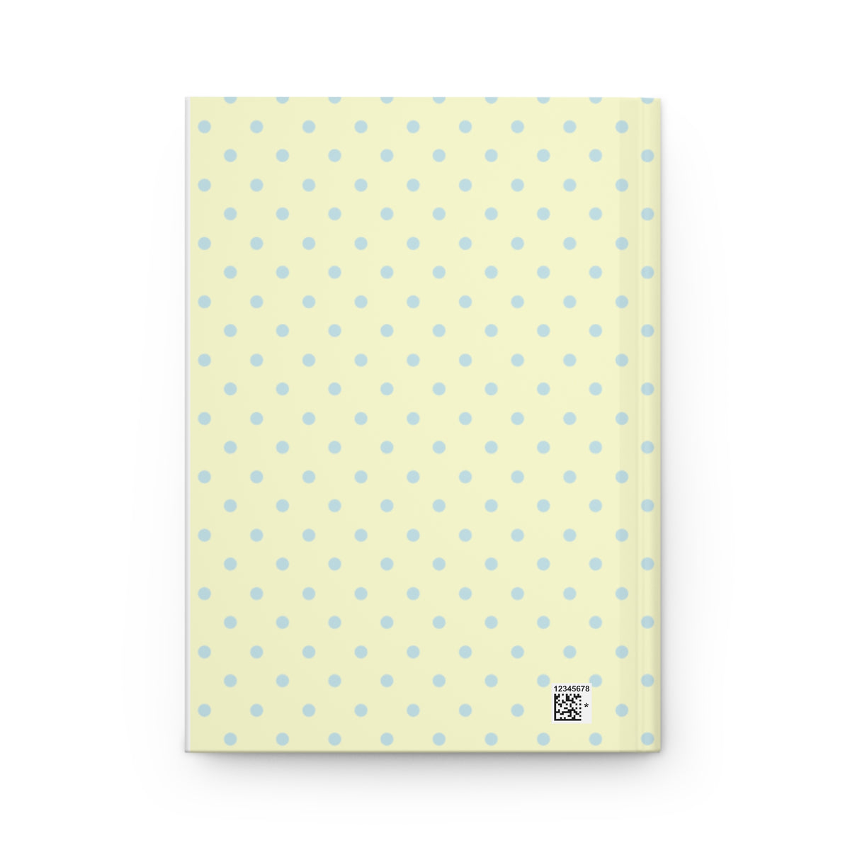 Yellow & blue polka dot journal