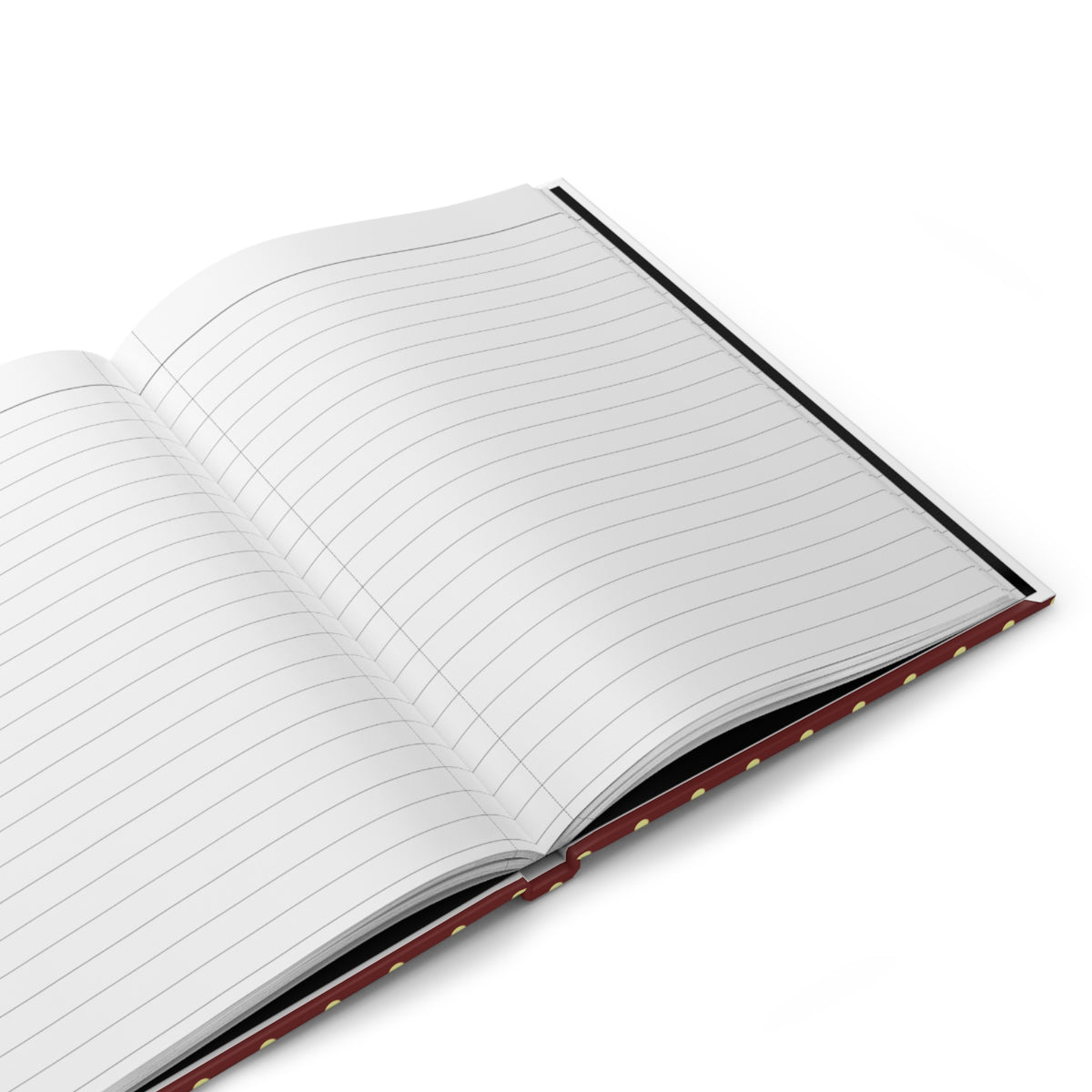 Burgundy & Gold polka dot journal